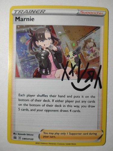 Marnie SWSH120 Holo Promo Sword & Shield Promo Pokemon Lightly Played