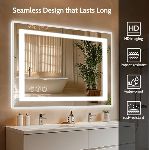 LED Mirror for Bathroom, 24×36 Backlit & Frontlit(Seperate Control), Vanity - Picture 6 of 7
