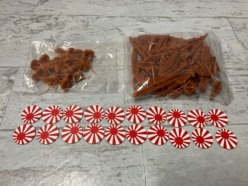 Vintage 2004 Axis & Allies Board Game Japan Troops Replacement Parts Pieces NEW