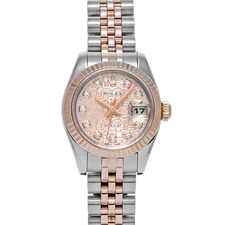 ROLEX Datejust 179171G pink computer/diamond WATCH 682202