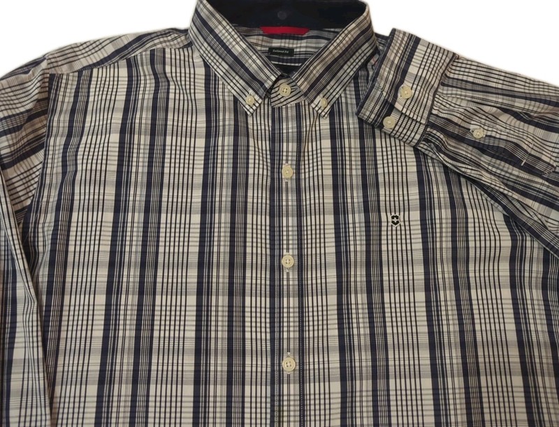 VICTORINOX men's LS button front L