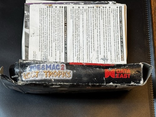snes Joe & Mac 2 Lost In Tropics, Box and white insert only - Picture 6 of 9