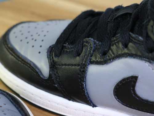 Nike Air Jordan 1 Mid PS Shadow Red Black Particle Grey 640734-096 bambini taglia 12C - Foto 20 di 24