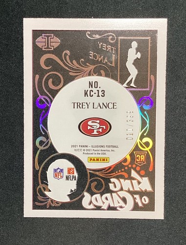 2021 Panini Illusions King of Cards Trey Lance Rookie RC Pink /399 #KC-13 - Picture 2 of 3