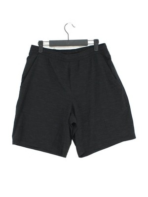 Lululemon Herren Shorts L schwarz Polyester mit Elasthan Sweat