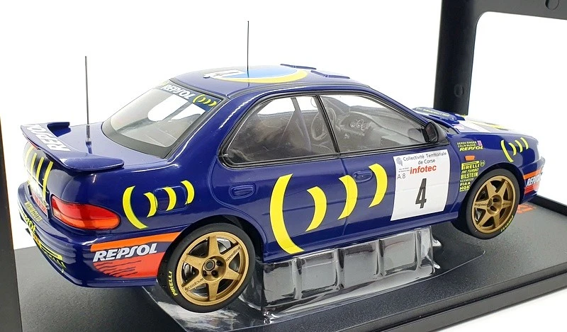 Ixo escala 1/18 18RMC063B.20 Subaru Impreza 555 #4 segundo 1995 McRAE Foto 2 de 4