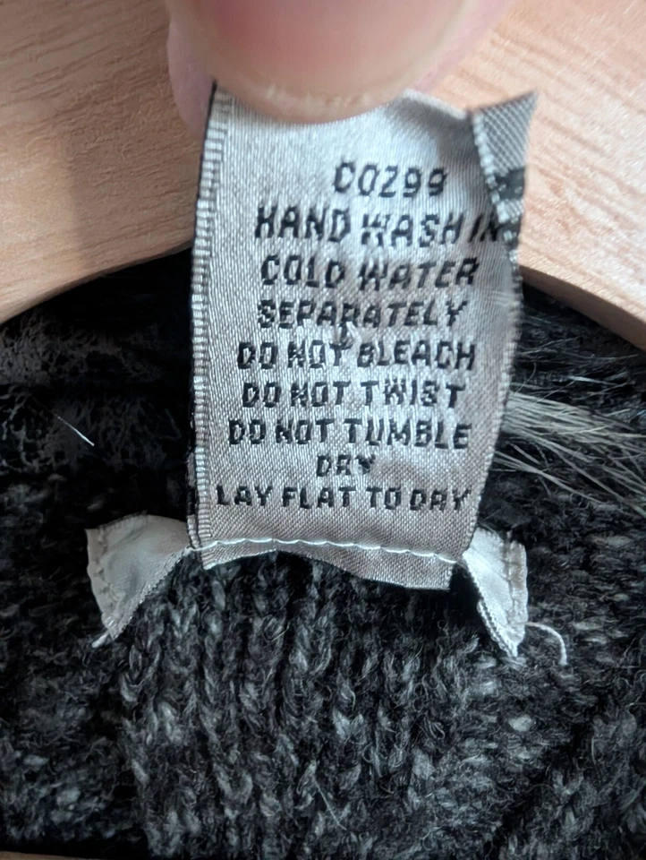 Cárdigan suéter vintage XL para mujer ribete de piel sintética grunge caprichoso Y2K metálico Foto 4 de 4