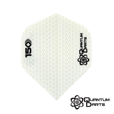 Quantum Darts - Rugged R150 White Dart Flights - 150 Micron - Standard Nummer 2