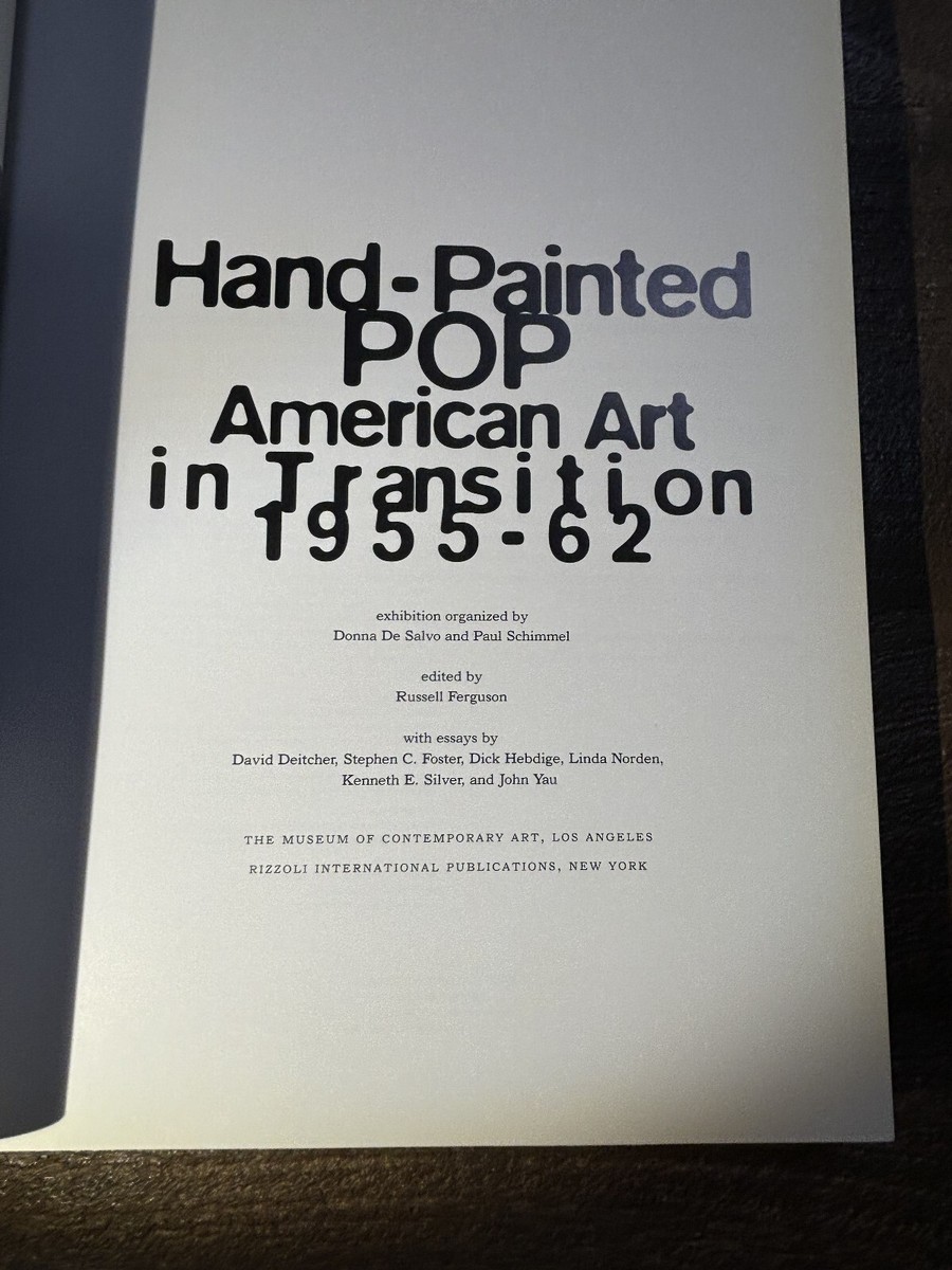 WHITNEY MUSEUM CATALOGUE: Hand-Painted Pop: American Art in