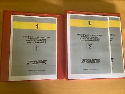 Ferrari 355 Workshop Manual covers all models 1994 onwards. Volumes 1