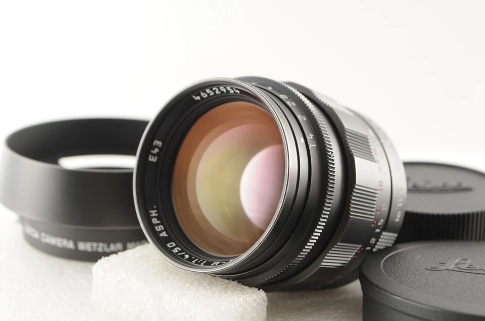 ☆312☆LEICA SUMMILUX M 50mm f1.4 ASPH Limitado a 500 Unidades Negro en Caja De JAPÓN Foto 2 de 4