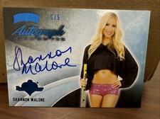 2014 Bench Warmers Shannon Malone Hockey Ice Blue Auto Autograph #5/5