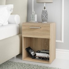 SB19 Brand New Brooklyn 1 Drawer Bedside Table - W40 x D29 x H54cm (Approx.) 