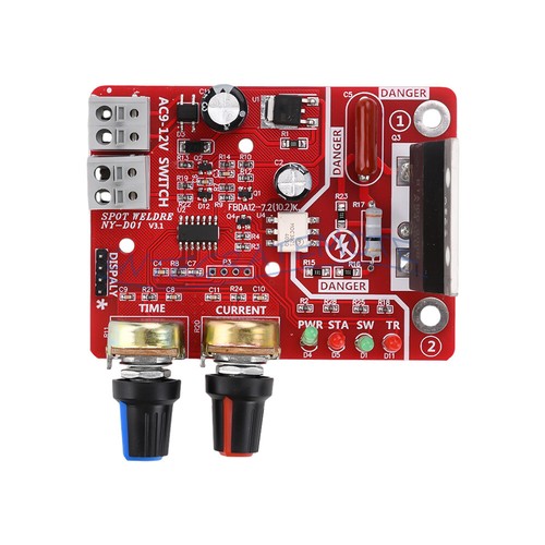 NY-D01 40A 100A Soldador de punto de pulso Placa de control de corriente de tiempo Transformador de potencia - Imagen 10 de 41
