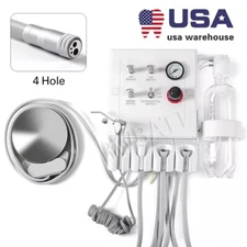 Portable Dental Turbine Unit Weak Suction 3 Way Syringe Work with Air Compressor