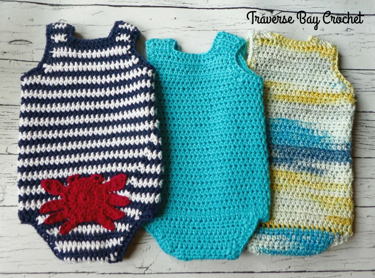 Crochet baby sale bodysuit
