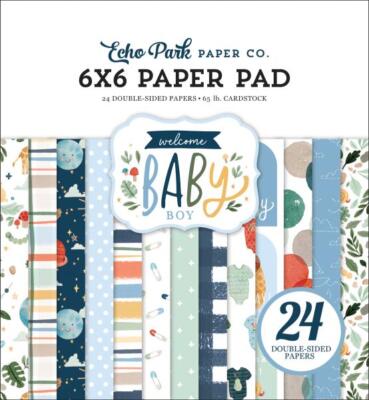 Echo Park ''Welcome Baby Boy'' 6x6'' Paper Pad