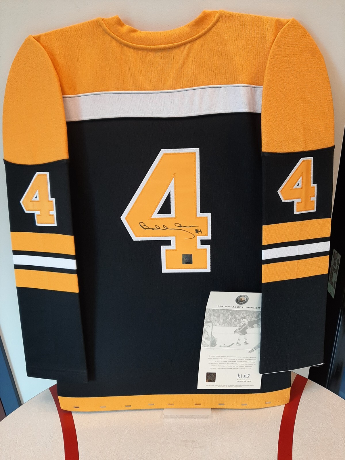 Bobby Orr Autographed Signed Boston Bruins Black Fanatics Breakaway Jersey 