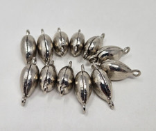 12 pcs Silver Nickel Magnetic Craft Jewelry Clasps Connectors 22mm Oval Teardrop
