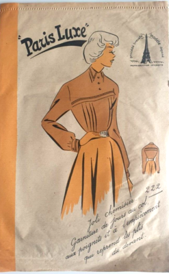 Patron De Couture Vintage Paris Luxe – Taille 44 – Jamais Servi – France