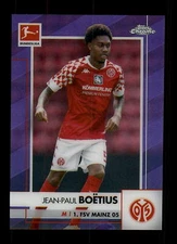 2020-21 TOPPS CHROME BUNDESLIGA JEAN-PAUL BOETIUS PURPLE REFRACTOR /299