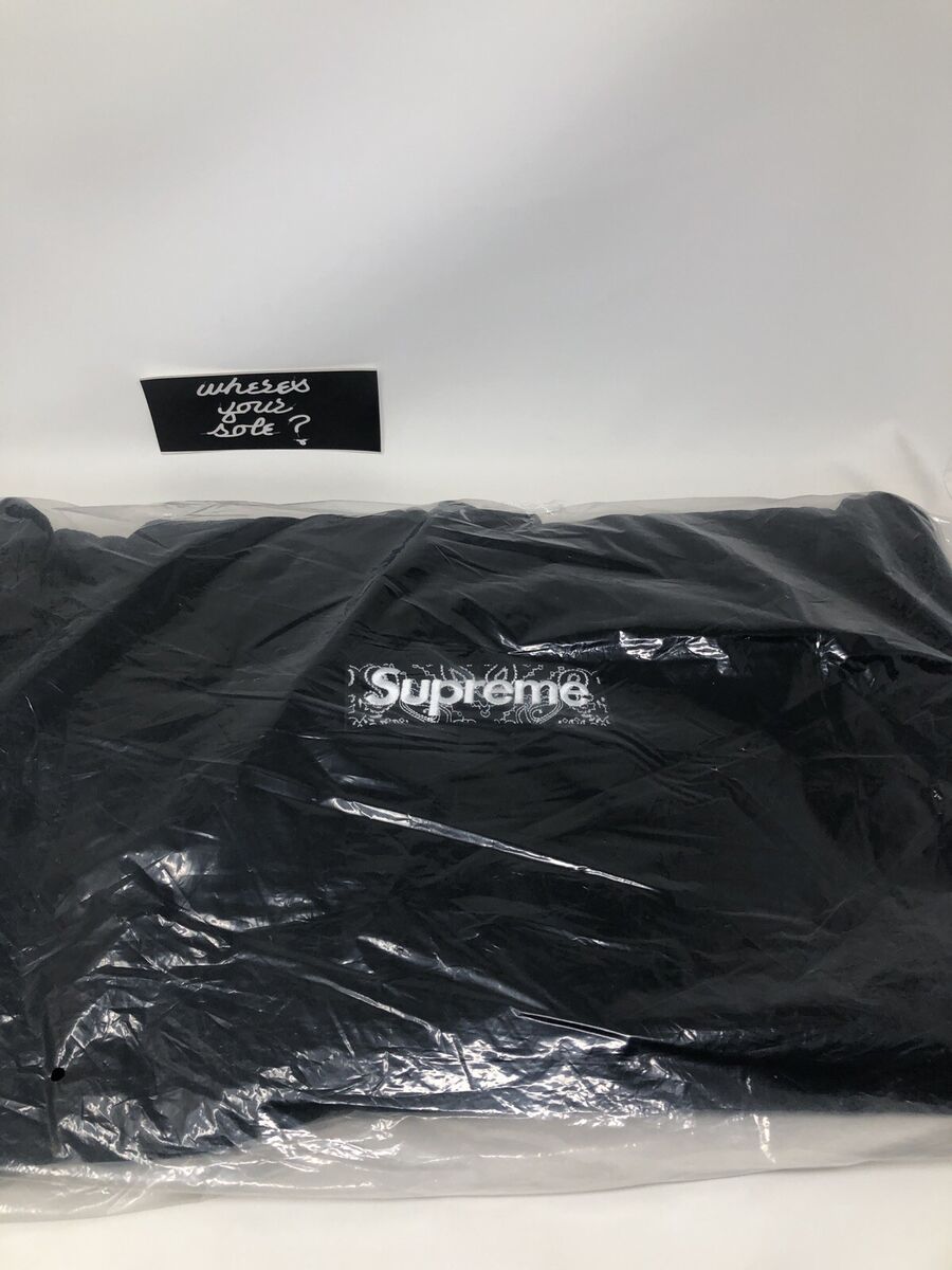 Supreme Bandana Box Logo Hoodie Black Hooded Sweatshirt Supreme Bandana Box Logo Hoodie Black Hooded Sweatshirt