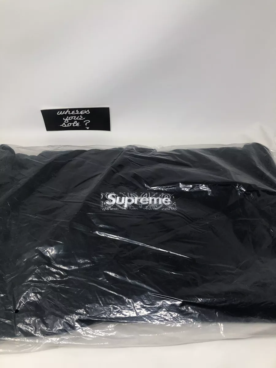 Supreme Bandana Box Logo Hooded Sweatshirt Blue (FW19)