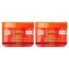 Cantu Shea Butter Coconut Curling Cream 12oz Pack of 2 for Natural Hair Care