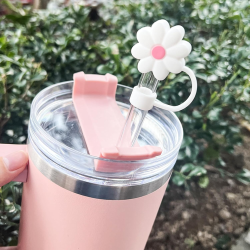 5 PCS Silicone Straw Covers Cap Compatible with Stanley 30&40 Oz Cup, 10Mm Cute - Picture 5 of 12