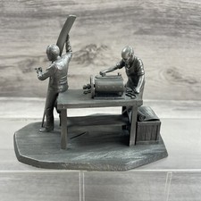 Wright Brothers Orville Wilbur Deutsches Museum Pewter Figure/Sculpture Inventor