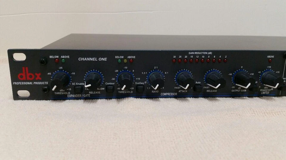 DBX 166XL Stereo Compressor Limiter Gate 2Channel Rack Mountable Audio Processor - Image 2 of 3
