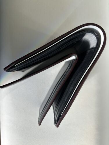 NWT Coach 3 In 1 Wallet In Signature Canvas F41346 Black/Brown/Oxblood - Picture 2 of 7