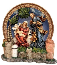 Light-Up Nativity Tabletop Decoration Christmas Jesus, Mary and Joseph Bethlehem