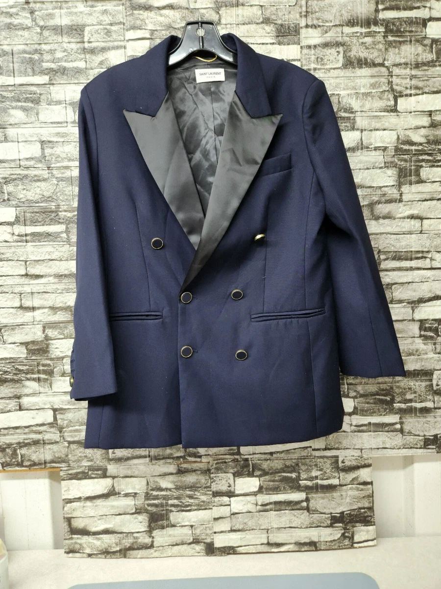 Saint Laurent Blue Double-Breasted Suits & Blazers for Men for