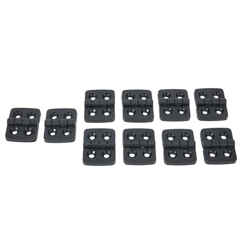 Affordable Set of Mini Plastic Hinges for Cabinets and Furniture 10 Pieces - Picture 19 of 47