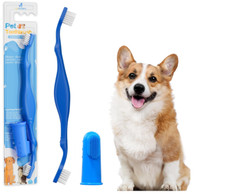 BULK: 25 x Comfort Grip Canine Toothbrush Designed for Easy Dental Care