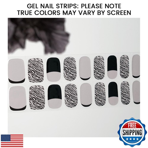 OAUEE Semi Cured Gel Nail Strips | 20 Gel Nail Stickers | Gel Nail Stickers w - Picture 4 of 5