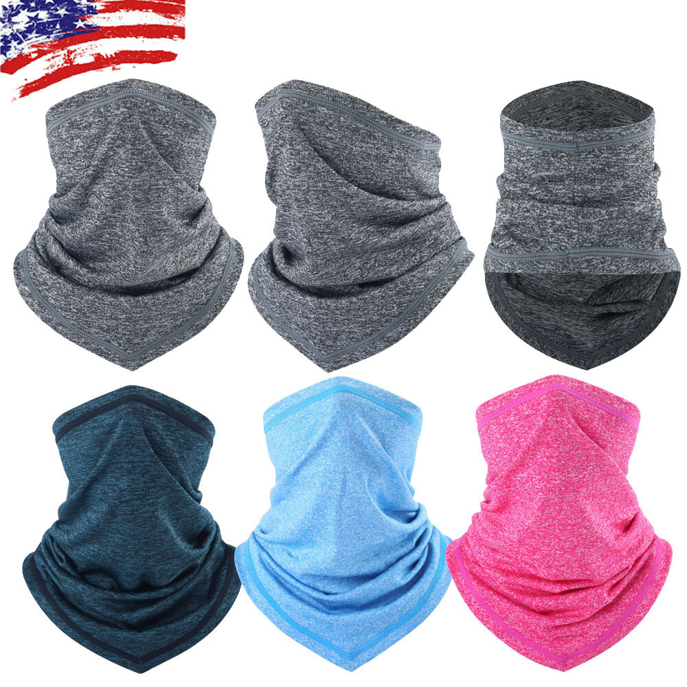 Thin Face Mask Balaclava Bandana Cover Snood Neck Gaiter Scarf Reusable Washable