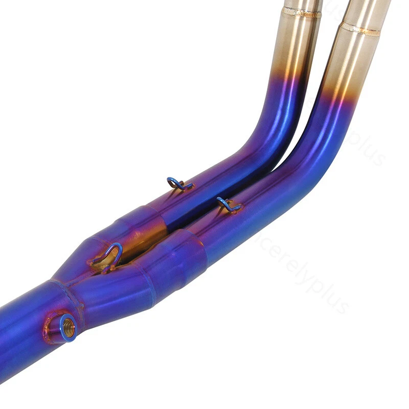 Puntas de escape de cabezal tubo de enlace para Kawasaki Ninja 250 400 Z250 Z400 motocicleta Foto 4 de 4