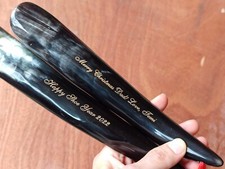 shoe horn long handle personalized real horn shoehorn engrave for men 7.5"to 11"
