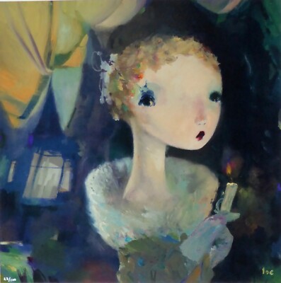Joe Sorren 'Valerie' Mädchen Mit Licht IN Darkness 2013 Handsigniert Limited Ed