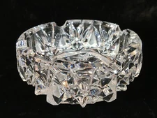5" Clear Cut Glass Ashtray