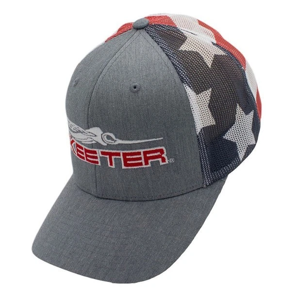 Skeeter лодки звезды и в полоску патриотический водитель грузовика шляпа регулируемый - Изображение 2 из 3