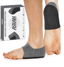 Plantar Fasciitis Sleeve Both Heel Cups Are Size Small. Grey