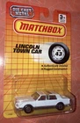 MATCHBOX Lincoln Town Car MB43 1990 Vintage NOS White Sealed Diecast Car MB