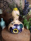 Vintage Gord Art  Birdhouse With Bees And  Flowers Designed  Art Excellent Shape