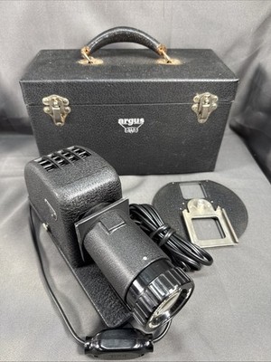 Original Vintage Argus Slide Projector 4 Inch Projection Anastigmat 3.5 Works