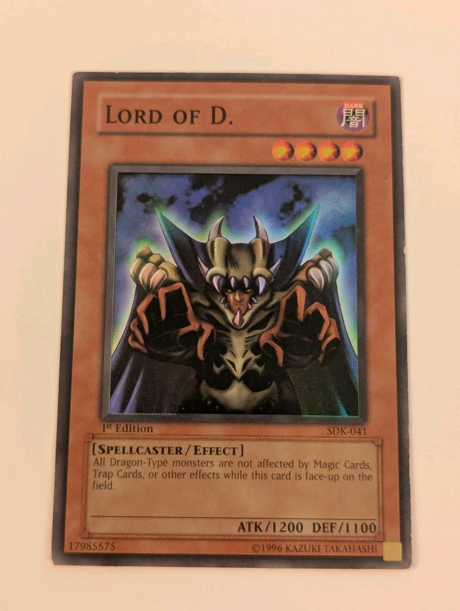 lord of d yugioh card value Amazon.com: Yu-Gi-Oh! - Lord of D. (YuGiOh TCG Card) 2002 Yu-Gi-Oh! Starter  Deck Kaiba - [Base] main image 0