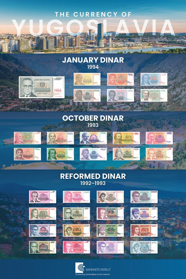 Yugoslavia 500 Dinara, 1992, P-113z, UNC Replacement X 100 PCS Bundle Pack - Image 3 of 3