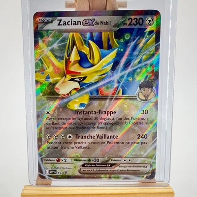 Zacian EX de Nabil 193 Carte Pokémon Black Star Promo EV09 Aventures Ensemble - Photo 1/4